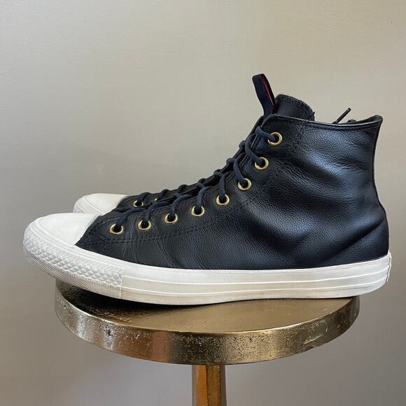 Converse Chuck Taylor Leather High 'Black Egret' 169658C | Men’s 13, EUC - Picture 2 of 12